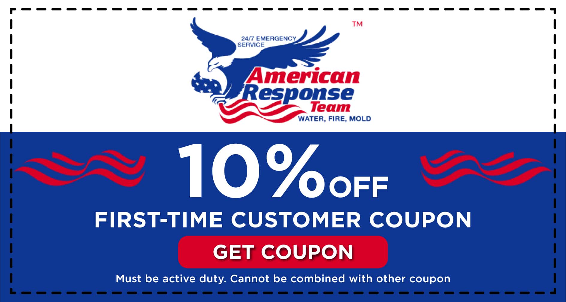 American Response First Time Customer Coupon