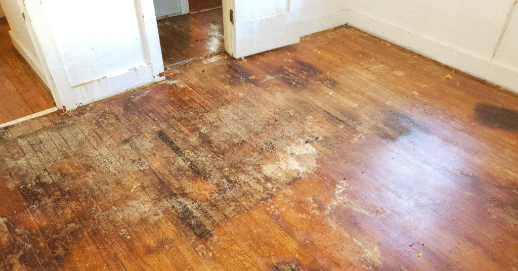 how to fix water damaged floors